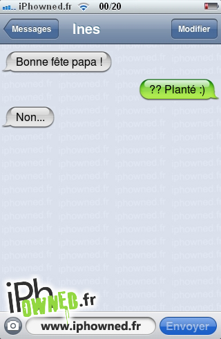 Bonne fête papa !, ?? Planté :), Non..., 