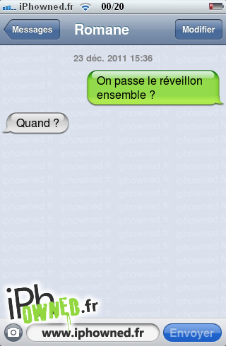 23 déc. 2011 15:36, On passe le réveillon ensemble ?, Quand ?, 