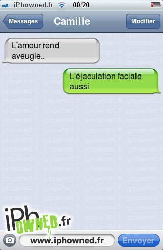 L'amour rend aveugle.., L'éja*censured*ation faciale aussi, 