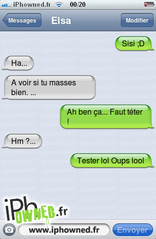 Sisi ;D, Ha..., A voir si tu masses bien. ..., Ah ben ça... Faut téter !, Hm ?..., Tester lol Oups lool, 