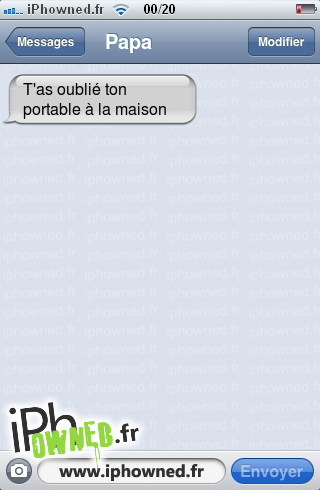 T'as oublié ton portable à la maison, 